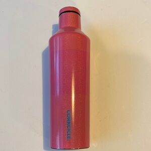 Corkcicle water bottle pink holds 16 ounces